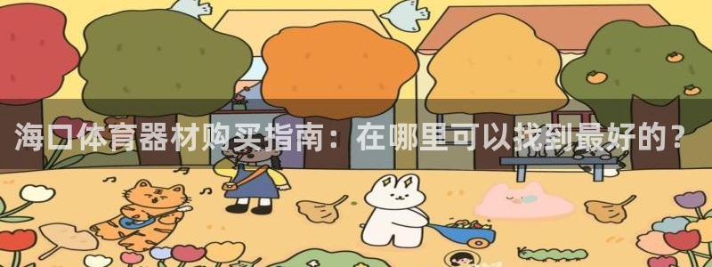 星欧娱乐平台测速线路怎么设置：海口体育器材购买指南：